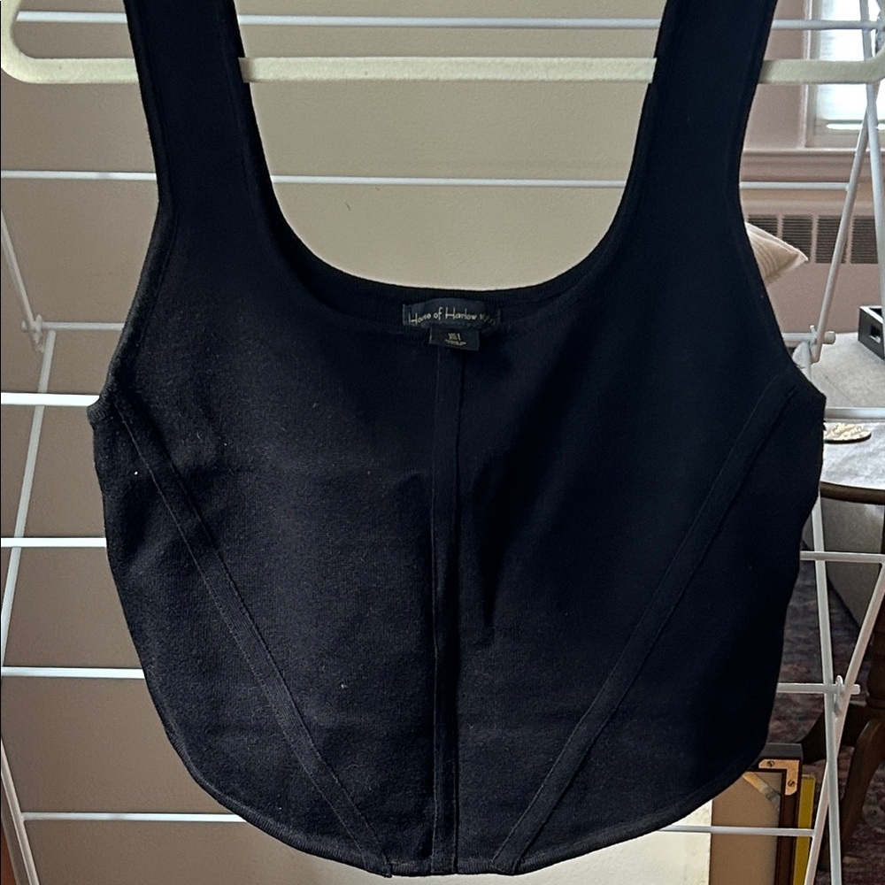 House of Harlow 1960 Black Tank Top